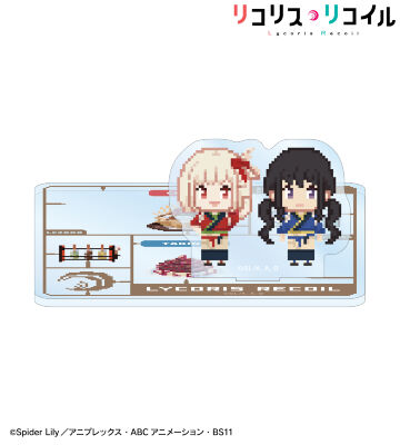 錦木千束&井ノ上たきな DOT DOT アクリルスタンド付きコースター ver.B