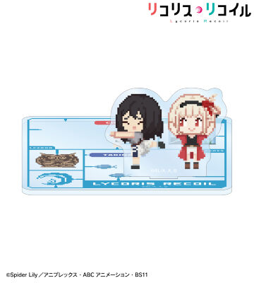 錦木千束&井ノ上たきな DOT DOT アクリルスタンド付きコースター ver.C