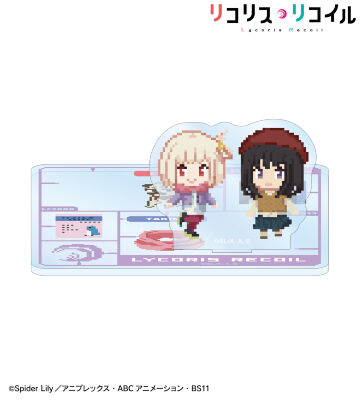 錦木千束&井ノ上たきな DOT DOT アクリルスタンド付きコースター ver.D