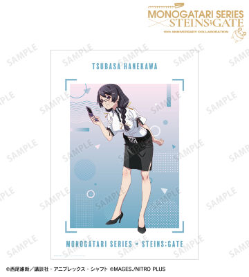 描き下ろし 羽川翼 コラボイラストver. A3マット加工ポスター