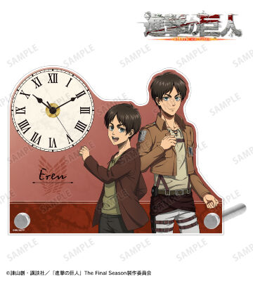 進撃の巨人 リヴァイ エレン　アクリルスタンド　アクリルパネル　計4点 TVアニメ『進撃の巨人』 - エレン BIGアクリルスタンド