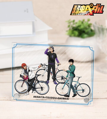 描き下ろし 荒北 靖友&東堂 尽八&新開 隼人 アウトドアver. A6アクリルパネル