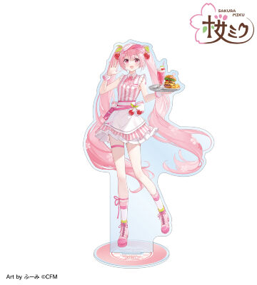 桜ミク - 描き下ろし 鏡音リン 桜パーティーver. Art by しゅが