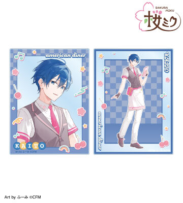 【サンデー文化祭】ランダム缶バッジ　愛してるゲームを終わらせたい　桜みく 桜ミク_描き下ろし 桜パーティーver. Art by しゅがお