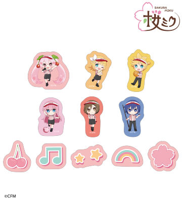 集合 ちびキャラ フレークシール