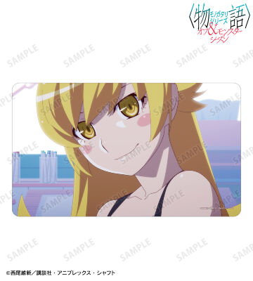 化物語　アニメスタジャン ブラック ひたぎ・キスショット　激レア⭐︎ 物語シリーズ 化物語 忍野忍 Tシャツ Lブラック メッシュ キス