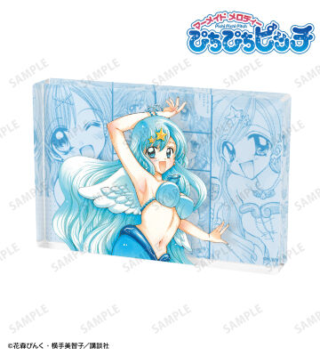 花森ぴんく先生 描き下ろし 波音 羽を纏ったマーメイドver. アクリルブロック