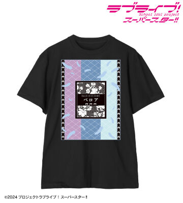 Tシャツ　若菜四季 Tシャツ＆アクリルキーホルダーセット ブラック XLサイズ 「ラブライブ!スーパースター!! BLACK COLLECTION by ZOZOTOWN」 T-shirt Wakana Shiki T-Shirts & Acrylic Key Holder Set Black