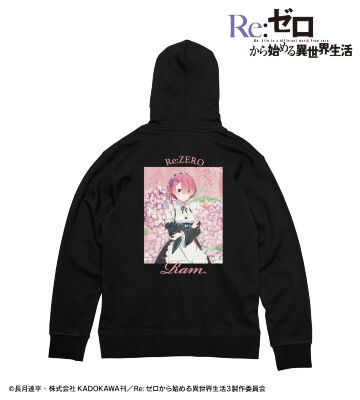ラム grunge CANVAS バックプリントパーカー