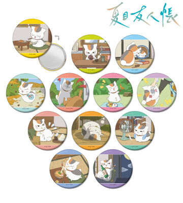 描き下ろしイラスト ニャンコ先生の1日ver. トレーディング缶ミラー