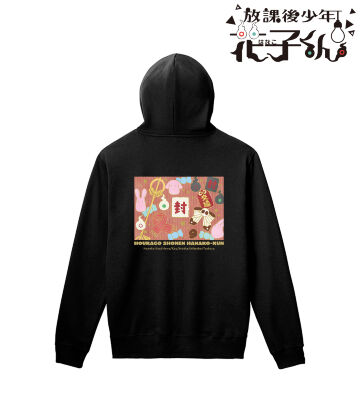 集合モチーフ バックプリントパーカー