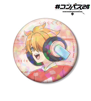 描き下ろし 十文字アタリ 歩みver. 75mmホログラム缶バッジ