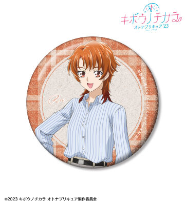描き下ろし 夏木 りん トラッドスタイルver. TOWER RECORDS POP UP SHOP 75mmグリッター缶バッジ
