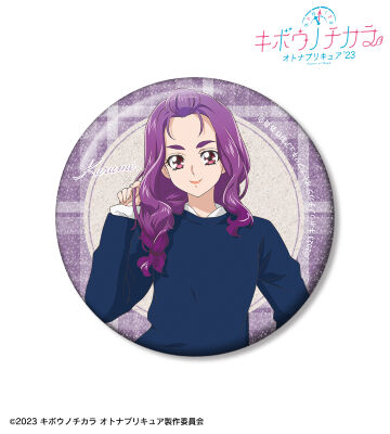 描き下ろし 美々野 くるみ トラッドスタイルver. TOWER RECORDS POP UP SHOP 75mmグリッター缶バッジ