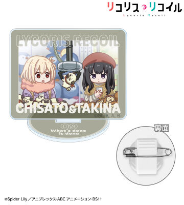 錦木千束&井ノ上たきな ゆるコマ アクリルスタンドマルチバッジ ver.G