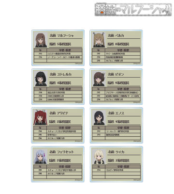 トレーディング プロフィール アクリルカード