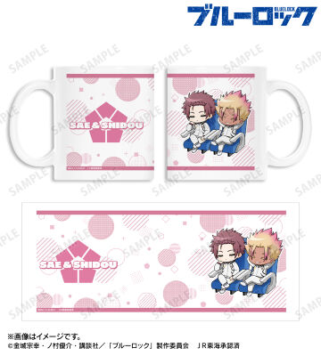 糸師 冴＆士道 龍聖 ちびキャラ 新幹線でうたたねver. マグカップ