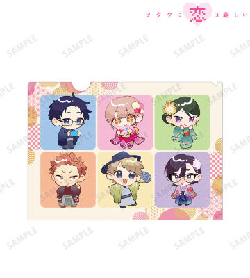 ふじた先生 描き下ろし 集合 10周年記念和装 ちびキャラver. クリアファイル
