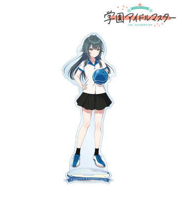 描き下ろし 月村手毬 ボウリングシャツver. 特大アクリルスタンド