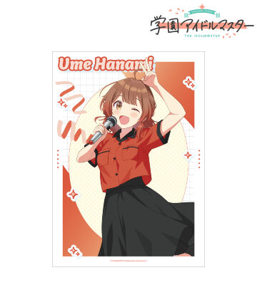 描き下ろし 花海佑芽 ボウリングシャツver. A3マット加工ポスター