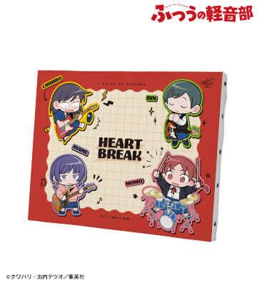 ふつうの軽音部　ふつ軽　鳩野ちひろ　切手風シール ふつうの軽音部 ふつ軽 鳩野ちひろ 切手風シール はとっち4点