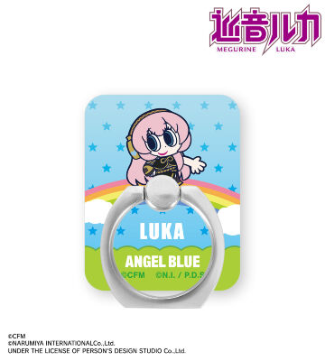 ANGEL BLUEコラボ 描き起こし 巡音ルカ アクリルスマホリング