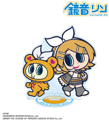 ANGEL BLUEコラボ 描き起こし 鏡音リン&ナカムラくん BIGアクリルスタンド