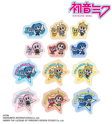 ANGEL BLUEコラボ 描き起こし フレークシール ver.B