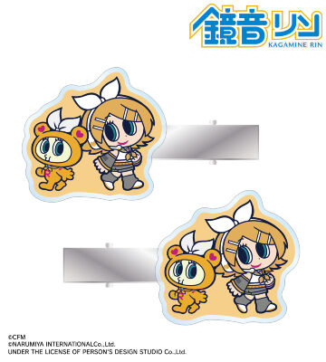 ANGEL BLUEコラボ 描き起こし 鏡音リン&ナカムラくん アクリルヘアクリップ2個セット