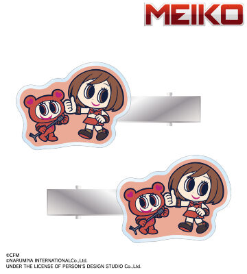 ANGEL BLUEコラボ 描き起こし MEIKO&ナカムラくん アクリルヘアクリップ2個セット