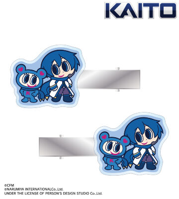ANGEL BLUEコラボ 描き起こし KAITO&ナカムラくん アクリルヘアクリップ2個セット