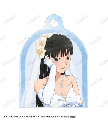 描き下ろし 絢辻󠄀 詞 ウェディング水着ver. 2連ワイヤーアクリルキーホルダー