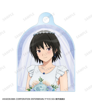 描き下ろし 七咲 逢󠄀 ウェディング水着ver. 2連ワイヤーアクリルキーホルダー