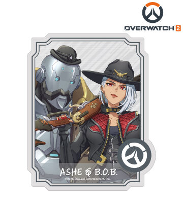 メレさんイラスト アッシュ&B.O.B ダイカットステッカー