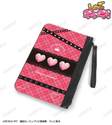 ラン しゅごたま風 PUレザーフラットポーチ