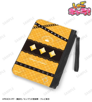 ダイヤ しゅごたま風 PUレザーフラットポーチ