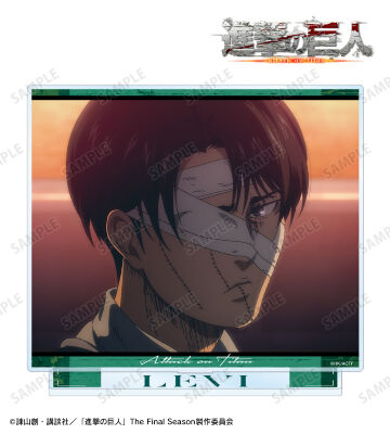 進撃の巨人　リヴァイ　場面写　缶バッジ　20点 TVアニメ『進撃の巨人』 - リヴァイ 場面写BIG缶バッジ