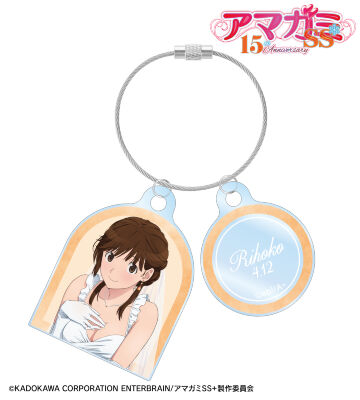 描き下ろし 桜井梨穂子 ウェディング水着ver. 2連ワイヤーアクリルキーホルダー