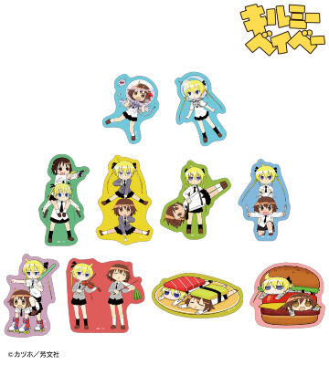 キルミーベイベー アニまるっ カヅホ先生描き下ろしTシャツリニューアル イエロー キルミーベイベー - やすな&ソーニャ Tシャツ ver.A/レディース