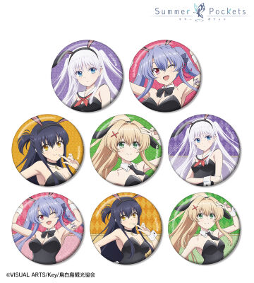 サマーポケッツ 鳴瀬 しろは 特典缶バッジ5点セット上海コンサート 中国限定 TVアニメ『Summer Pockets』 - 鳴瀬しろは 缶バッジ3個セット