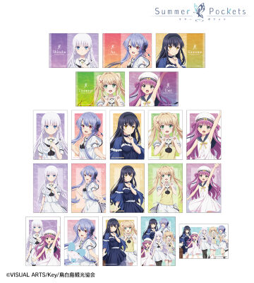 Summer Pockets 表情缶バッジ 久島鴎 まとめ売り 21点セット TVアニメ『Summer Pockets』 - トレーディング缶バッジ