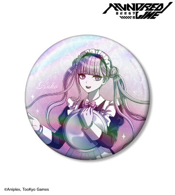 描き下ろし 九十九過子 メイドver. 75mmオーロラ缶バッジ
