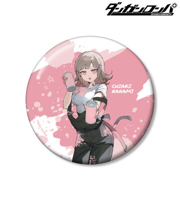 さくしゃ2さんイラスト 七海千秋 ペイントスタイルver. 100mm缶バッジ