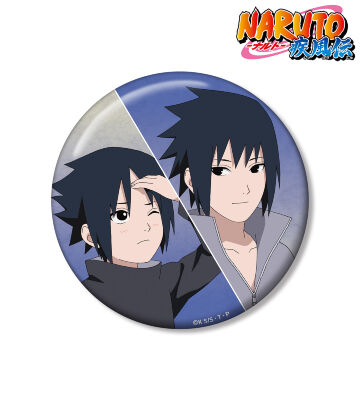 描き下ろし うちはサスケ 過去と現在ver. 100mm缶バッジ