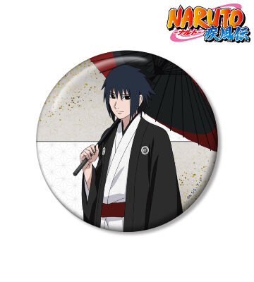 描き下ろし うちはサスケ 番傘和装ver. 100mm缶バッジ
