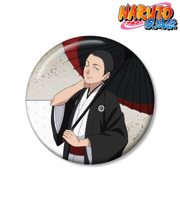 描き下ろし 奈良シカマル 番傘和装ver. 100mm缶バッジ