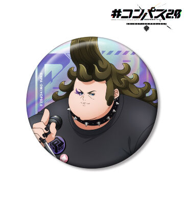描き下ろし ピエール77世 ロックバンドver. 75mmオーロラ缶バッジ