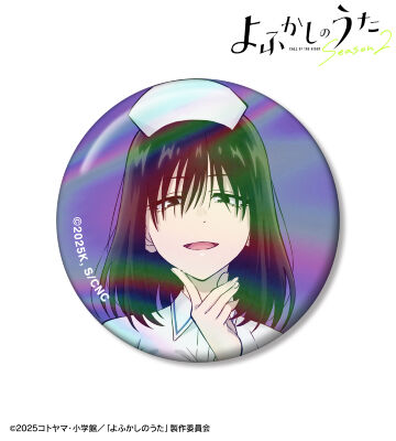 本田カブラ 75mmオーロラ缶バッジ