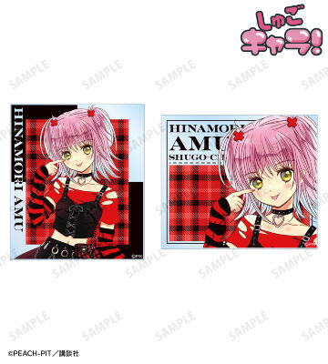 PEACH-PIT先生 描き下ろし 日奈森 あむ ゴスパンクver. アクリルカード2枚セット