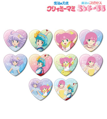 トレーディングハート型缶バッジ